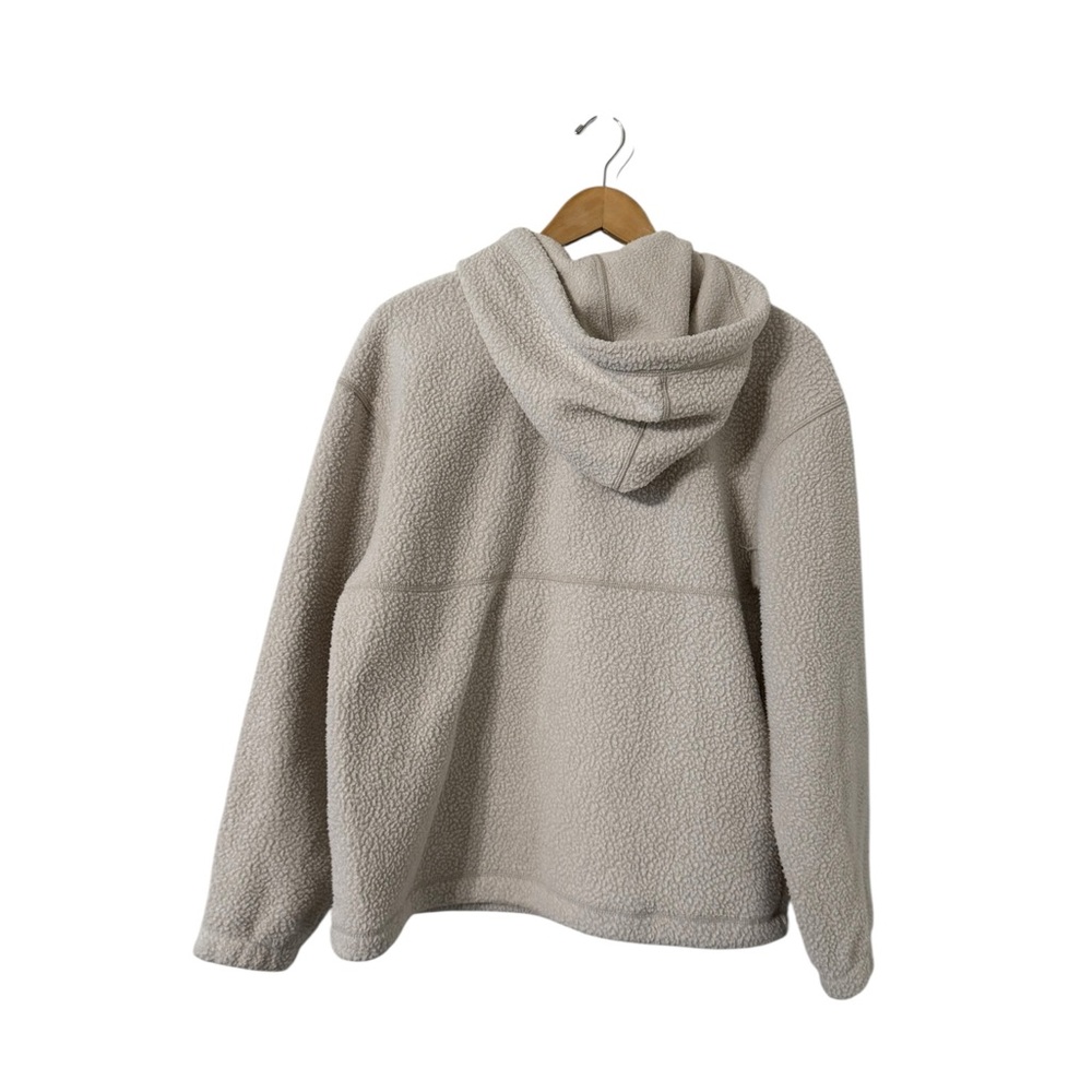 EVERLANE Renew Sherpa Half Zip Teddy Jacket Hoodie Sweatshirt Pullover - Picture 3 of 8